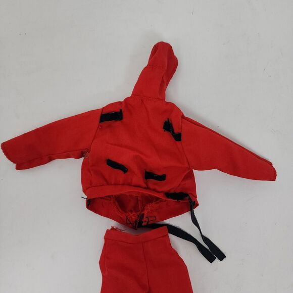 Vintage GIJoe Clothes For 12 inches Action Figure Rare Red Military Pants Jacket - Picture 6 of 8